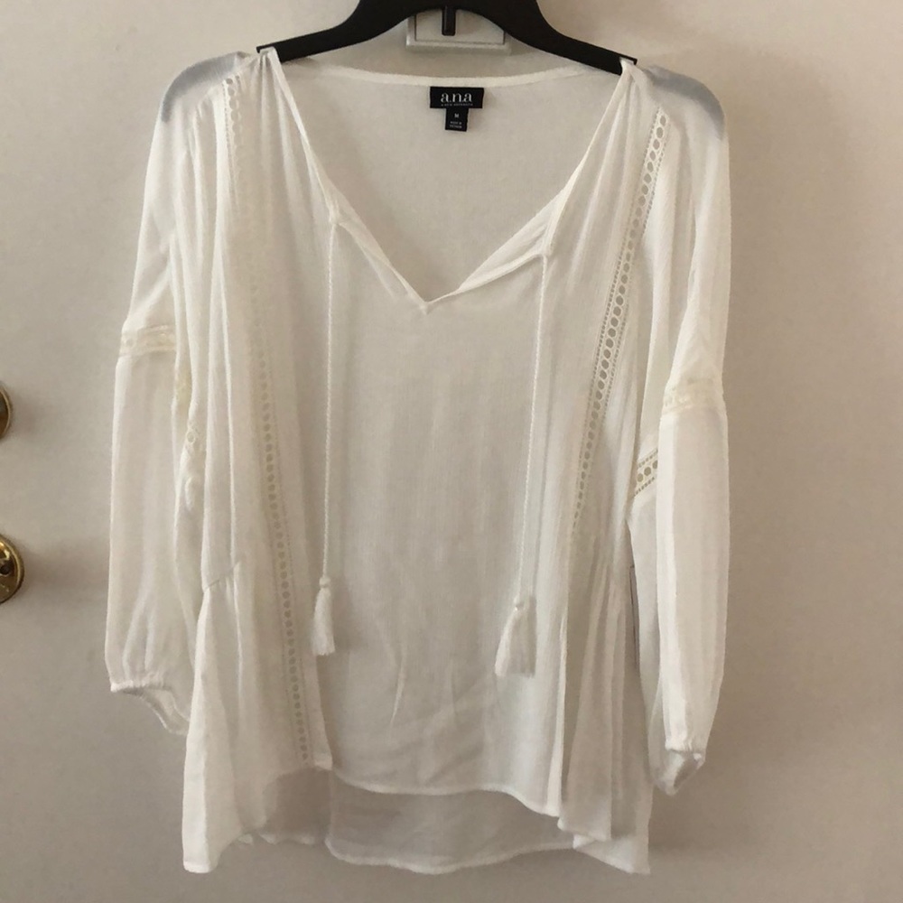 White/ cream tassel blouse.